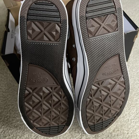 NWB Converse Malden St Mid Grounded Brown Canvas Sneakers Mens 10.5 Women’s 12.5 main image 3